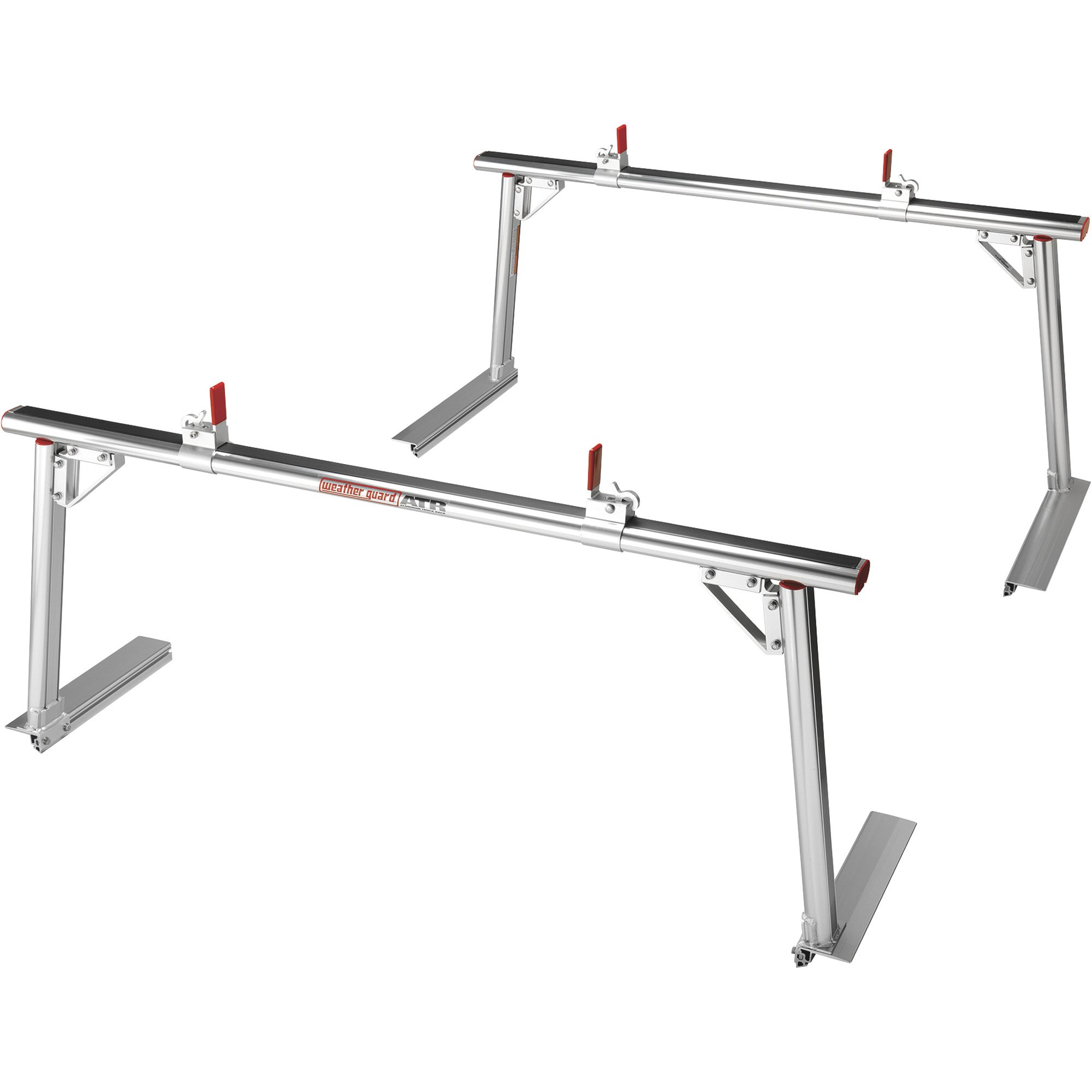 WEATHER GUARD ATR Aluminum Truck Rack — For Full-Size Pickup Trucks, 800-Lb. Load Capacity, Model# 1200